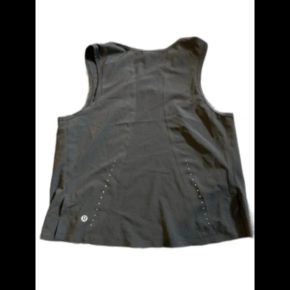 Lululemon Swift Ventilated Crop Boxy Tank Gray Size 8 - Picture 3 of 9
